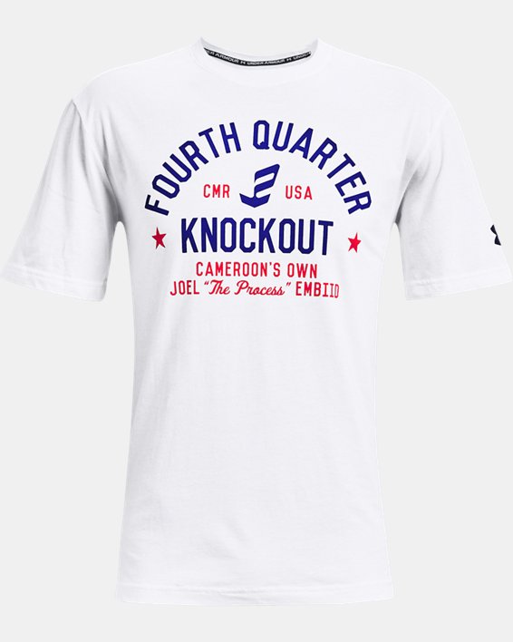 Men's UA Embiid 4th Quarter T-Shirt in White image number 4